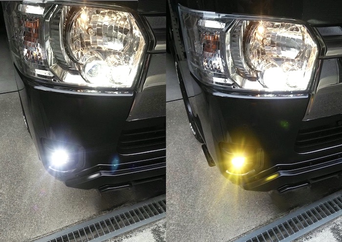 200系ハイエース7型] 純正LEDフォグ交換用パワーアップキット／3600LM