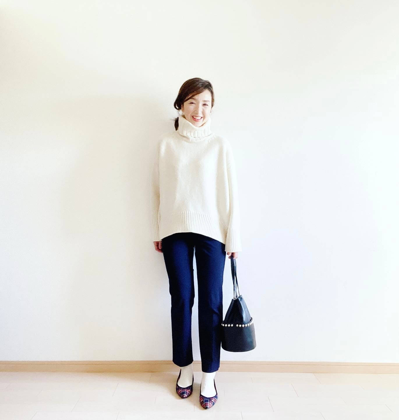 ご褒美ニットを遂に！GALERIE VIE ファインウール ハイネックプル