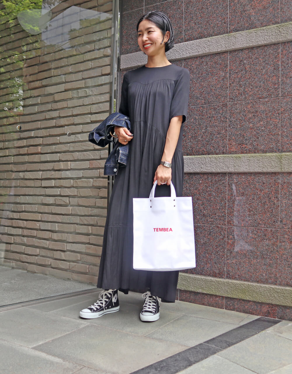 水濡れも汚れも気にならない白トート【テンベア・別注PVCコーティング