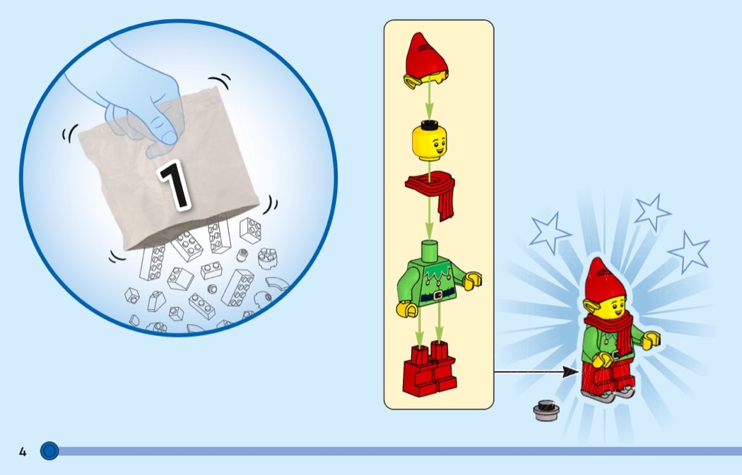 LEGO Instructions for set 40564 Winter Elves Scene, Seasonal