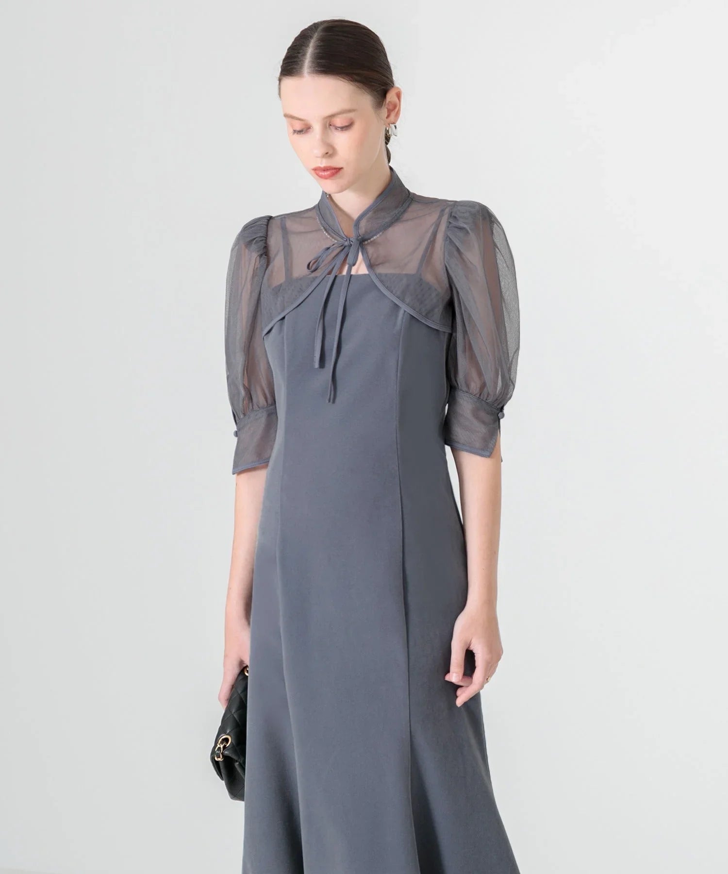 当日発送】花柄ボレロセットアップマーメイドドレス/パーティードレス