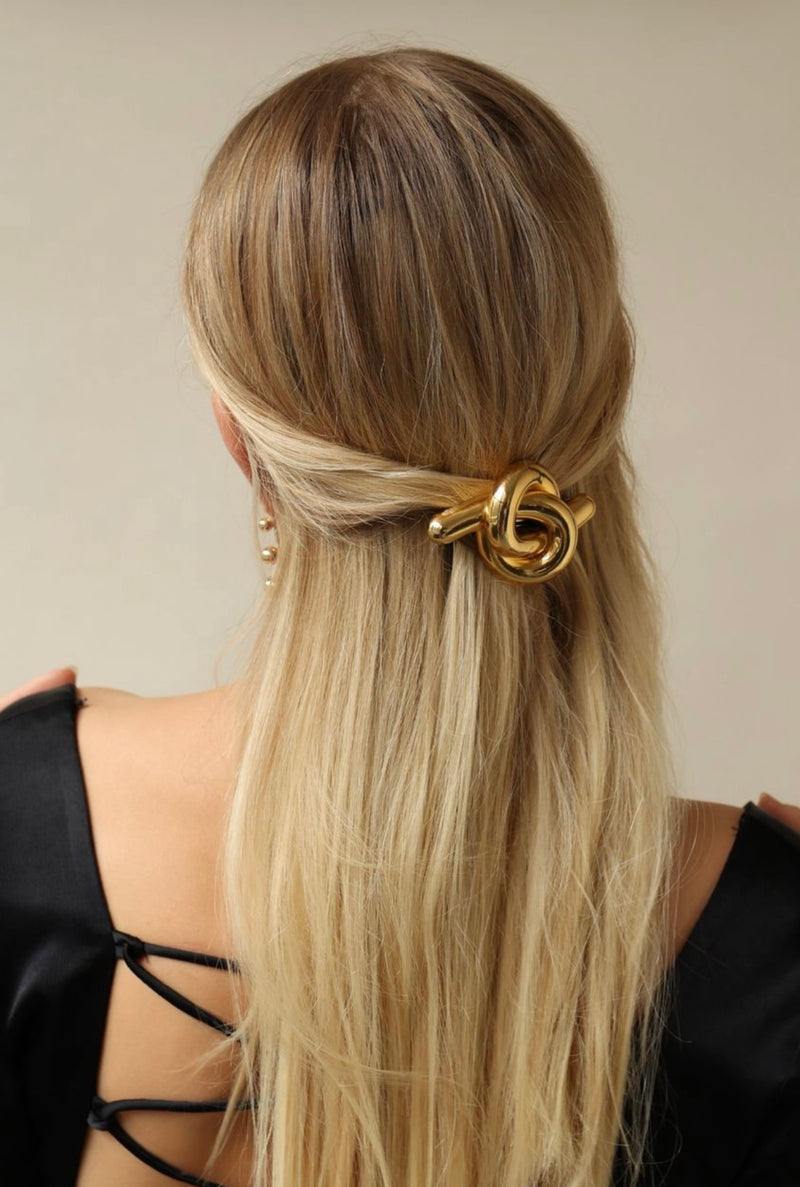 Glossy Knot Barrette | LELET NY