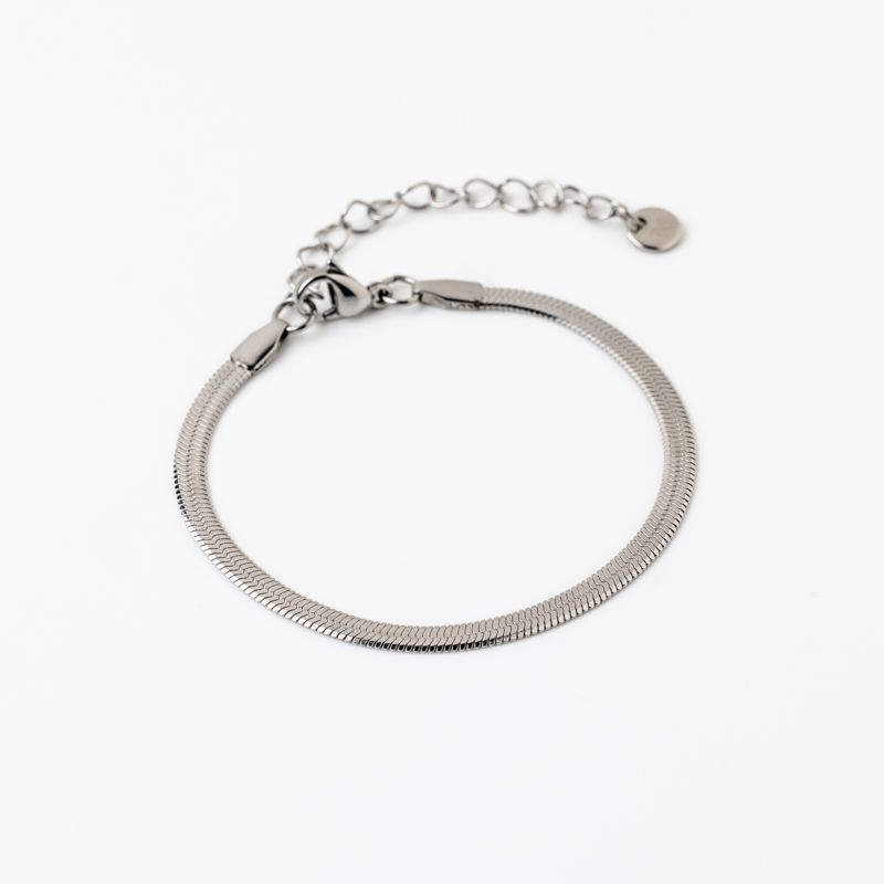 アベセフラットブレスレット（ゴールド／シルバー） / オシャレを