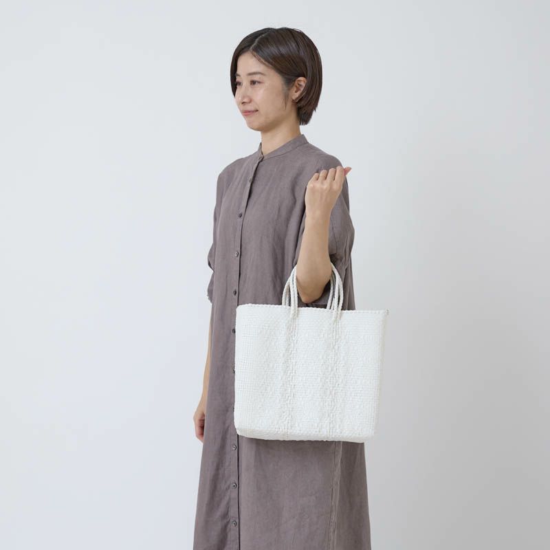 MERCADO BAG - ROMBO - White (S) | Letra｜レトラ公式通販
