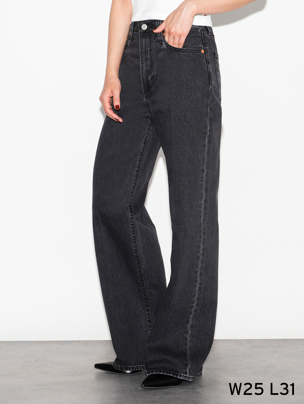 RIBCAGE WIDE LEG ジーンズ ダークインディゴ – リーバイス®公式