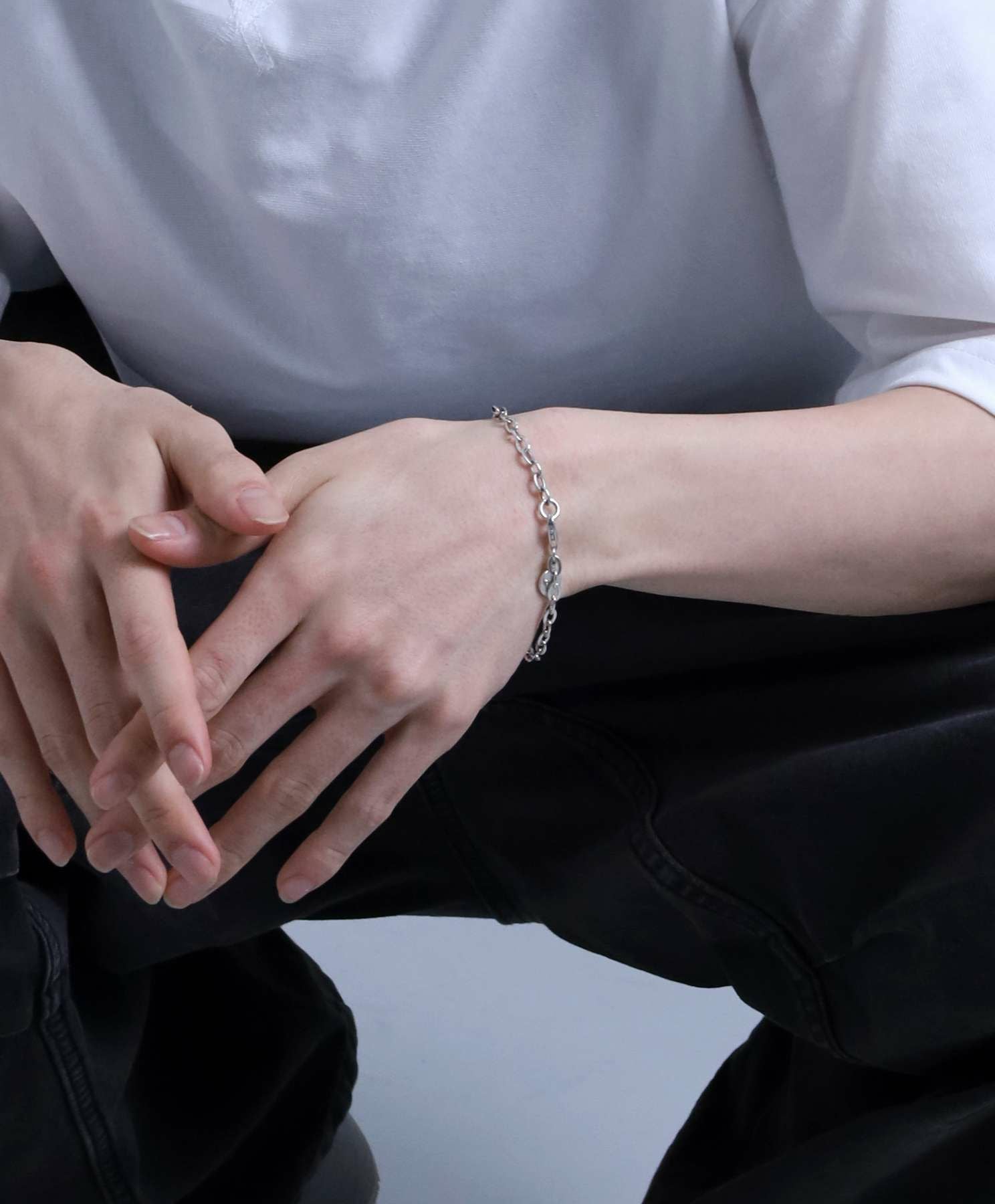 LEO”ファインチェーンブレスレット（クリップ/LEO）/シルバー925