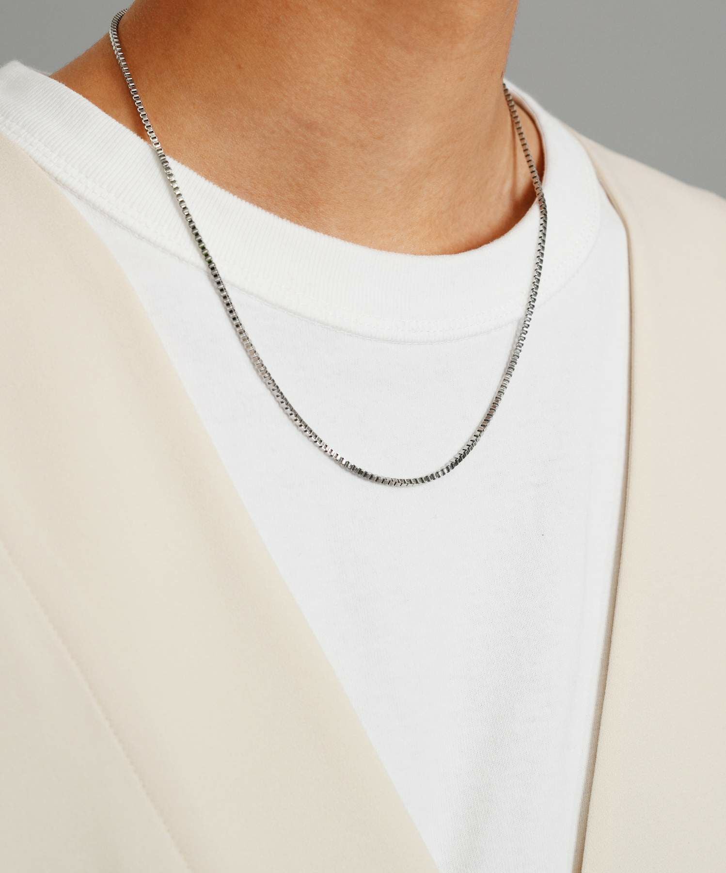 限定展開】slenderyチェーンネックレス/ベネチアンチェーン/シルバー