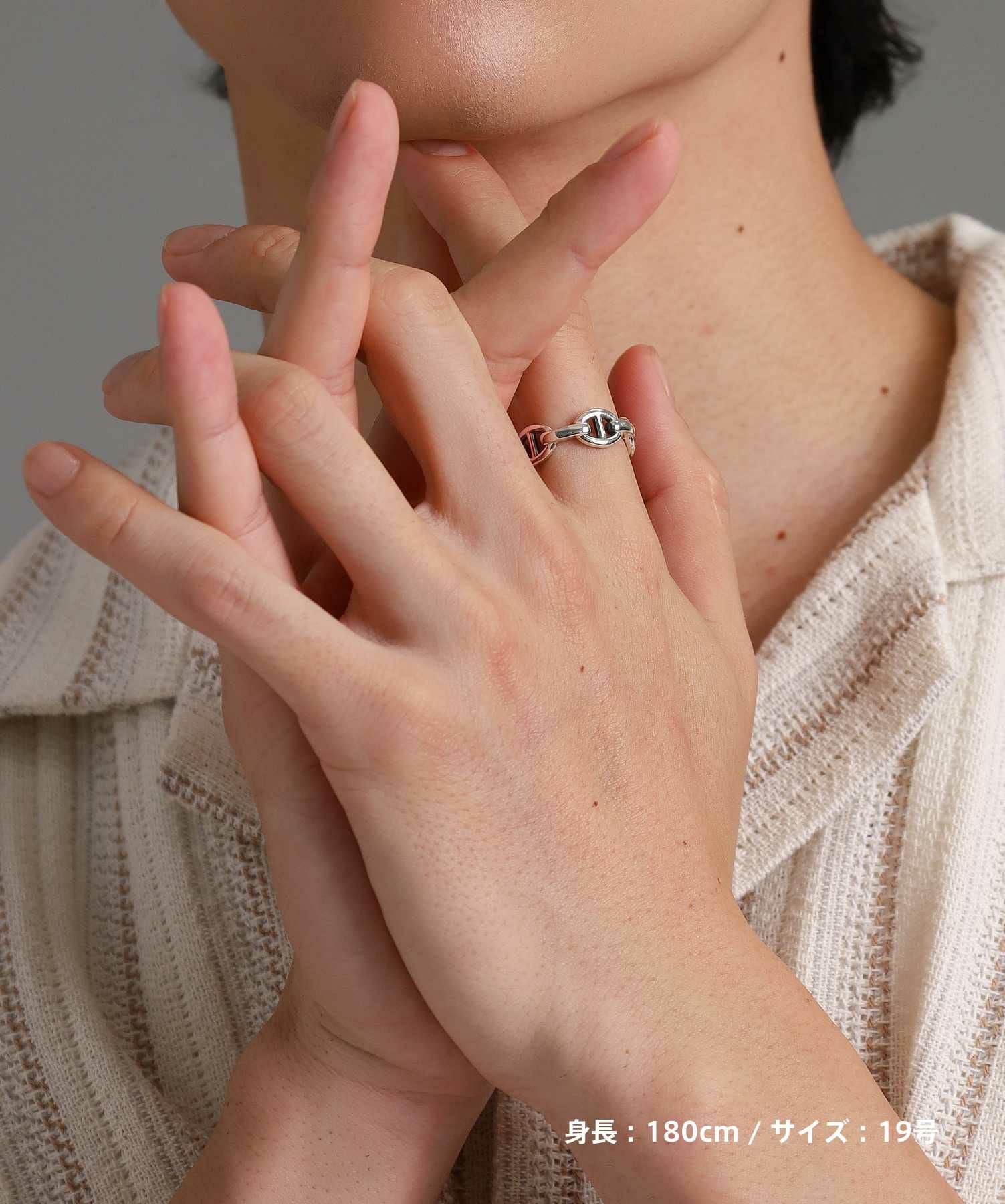 for Gift”アンカーチェーンリング（8mm幅）/シルバー925 | LION HEART