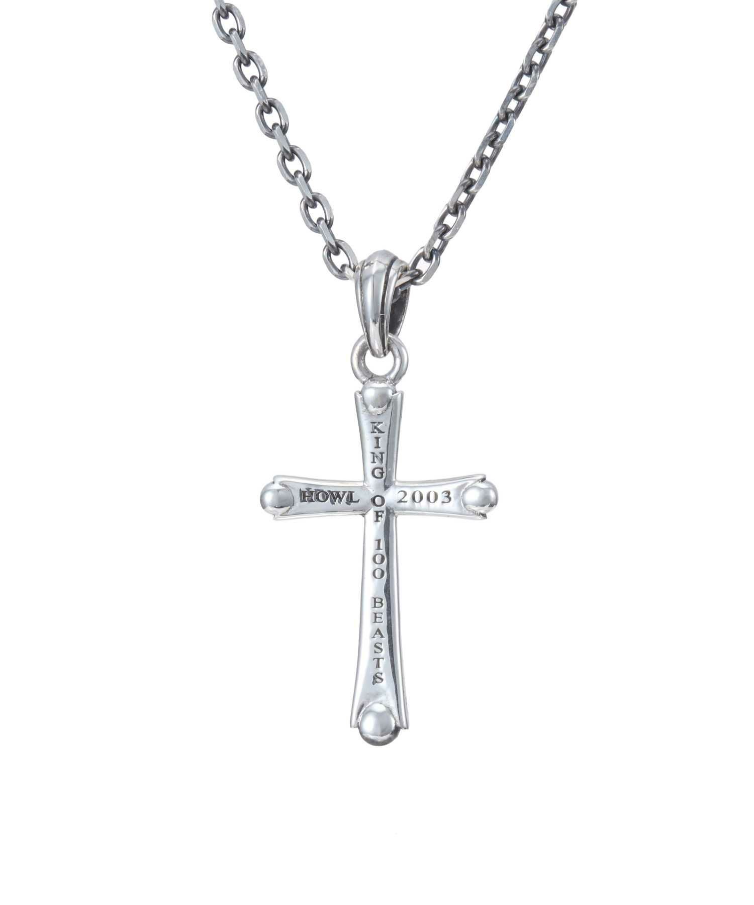 HOWL”スレンダークロウクロスネックレス/シルバー925 | LION HEART