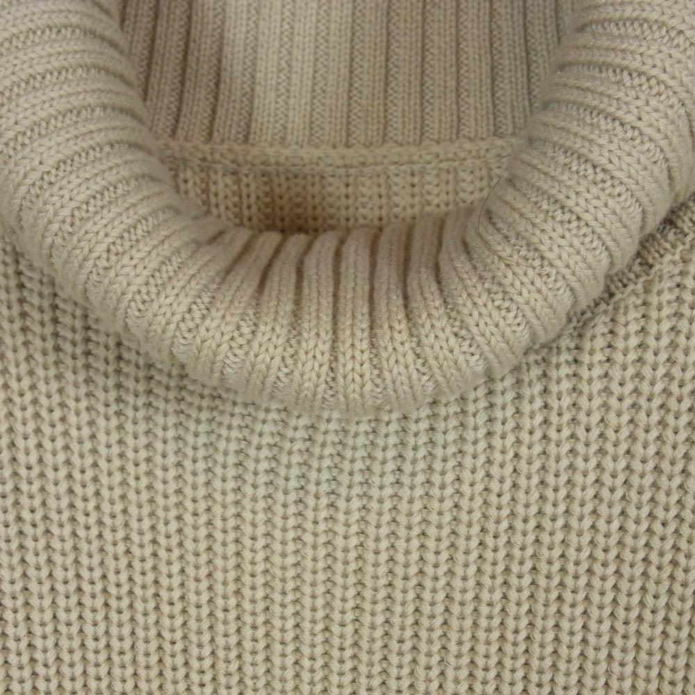 アニュアンス ハイゲージ タートル ルーズ ニット ベージュ系 F【中古