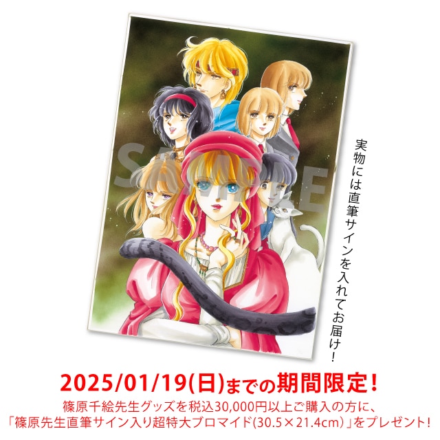 篠原千絵先生画業40周年記念『蒼の封印』複製原画*A 蒼子＆彬