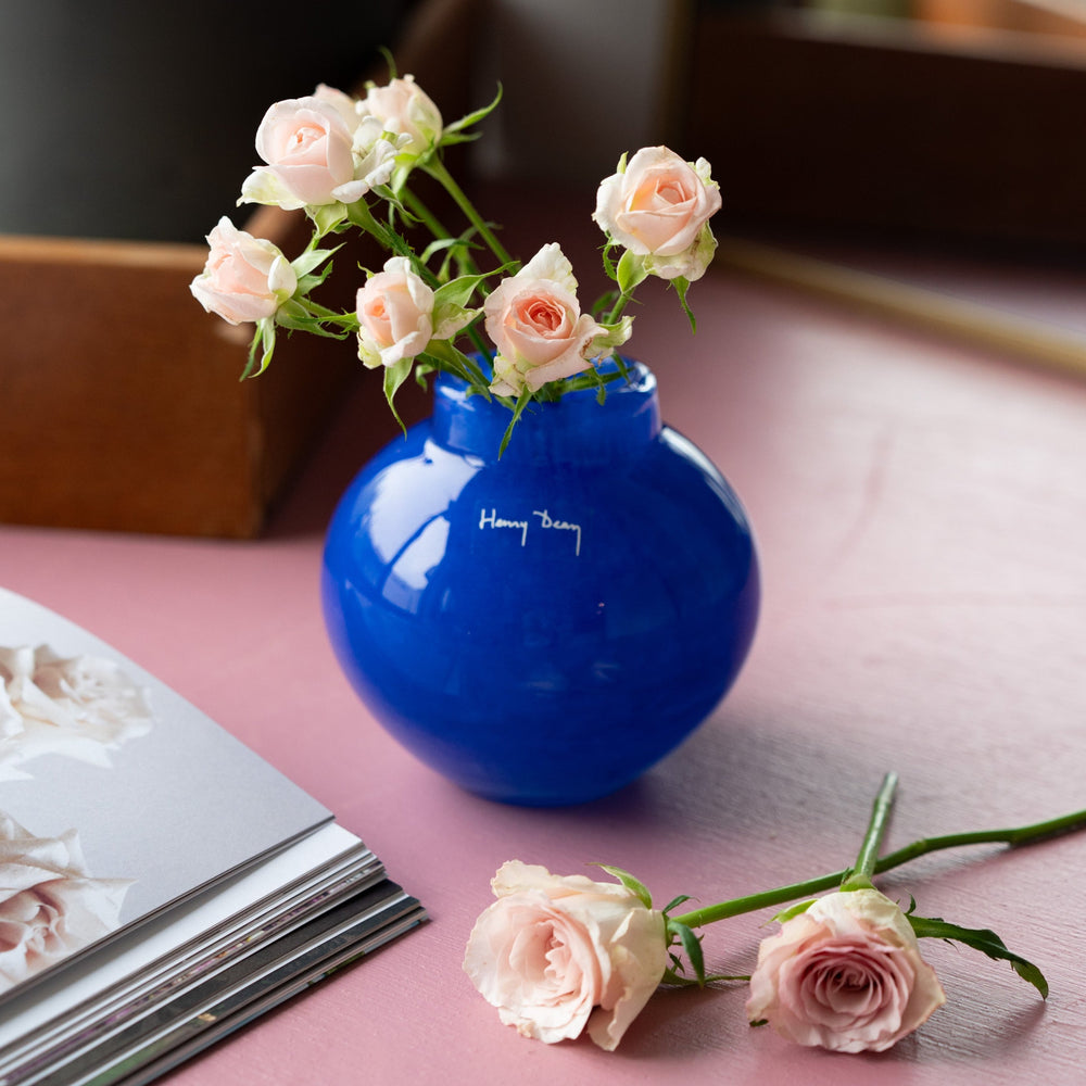 HENRY DEAN ヴィンテージ花瓶】V.Tumulus Blue – LIFFT