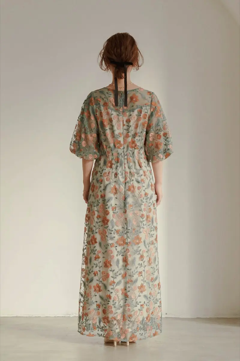 オレンジのブルーミーフラワードレス | Dorry doll | M | 結婚式