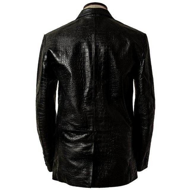 FILLMORE 本革 クロコダイルテーラードジャケット メンズ フィルモア