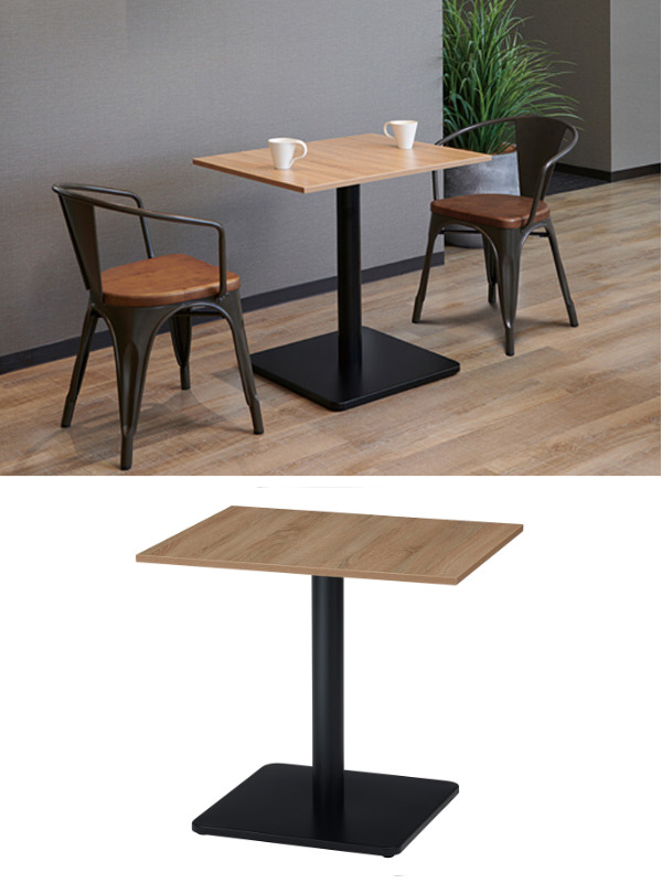 dショッピング |テーブル 幅60cm 奥行75cm 木目調 カフェテーブル 角型