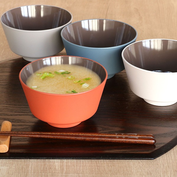 汁椀 400ml OWAN 角 乾漆 プラスチック 日本製 （ 食洗機対応 電子