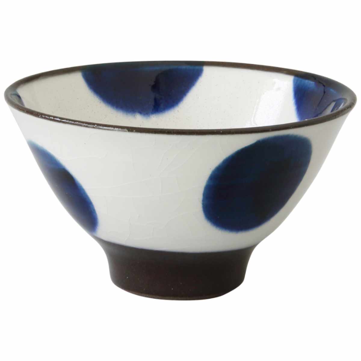 飯碗 11.5cm ぼかし 藍花 陶器 波佐見焼 （ 食洗機対応 電子レンジ対応