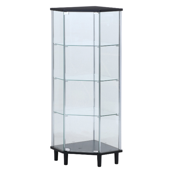 コレクションケース 4段 コーナー型 ガラスケース 幅62.5cm