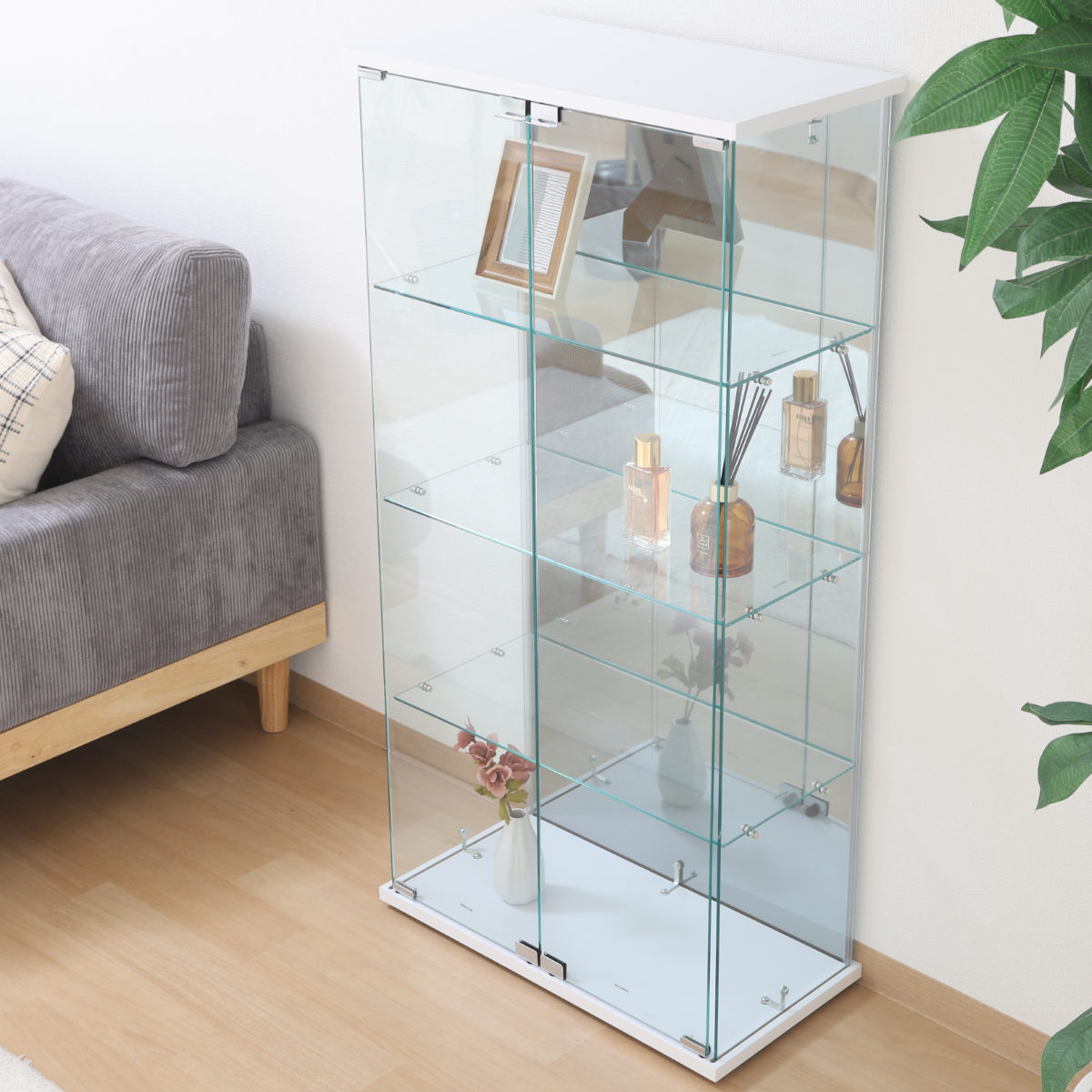 ガラスコレクションケース 幅60cm 4段 ショーケース （ コレクション