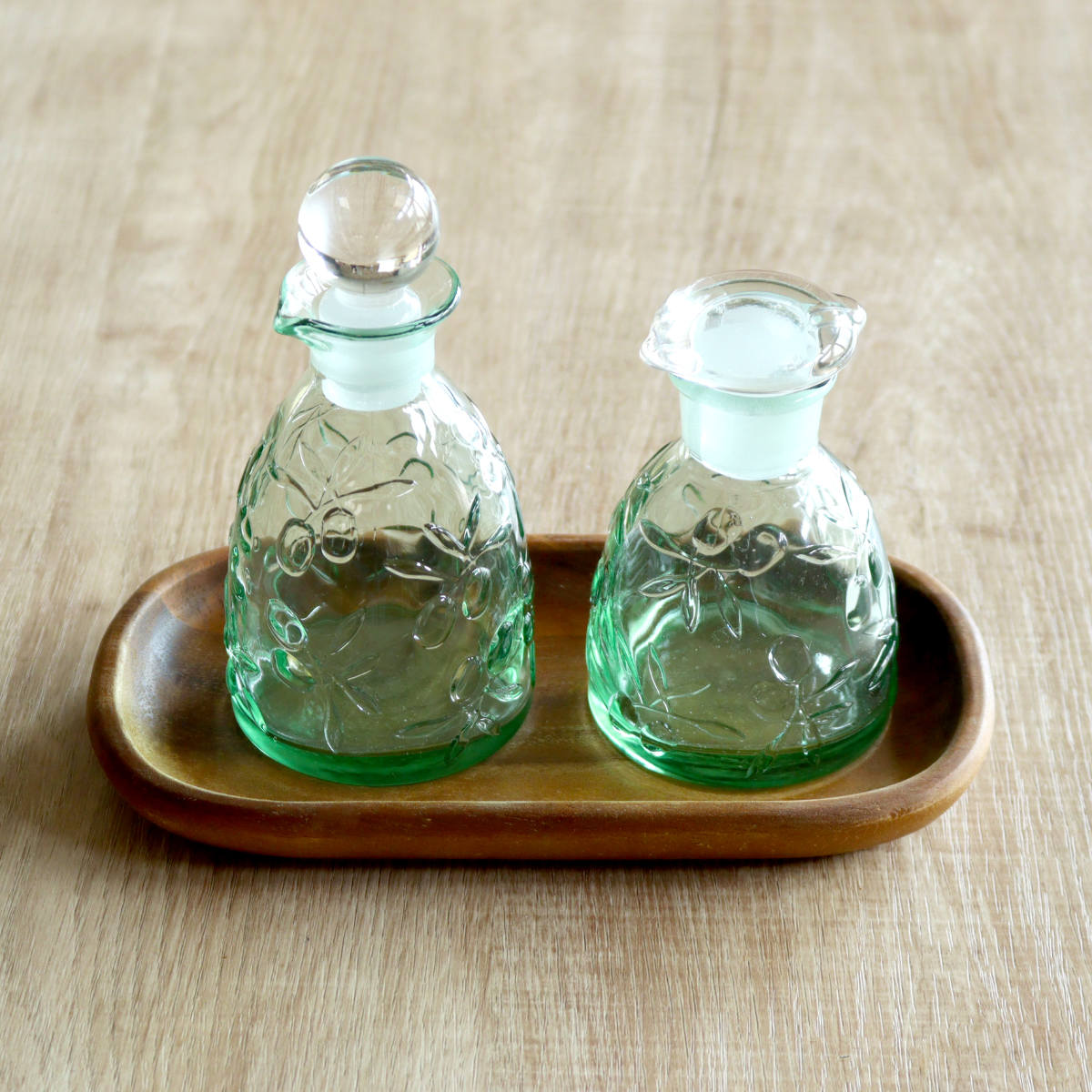 調味料入れ 160ml ガラス製 オリーブフィールド ドレッシングボトル