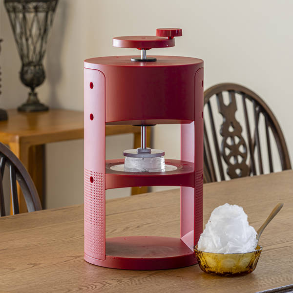 氷削機 手動式 かき氷機 家庭用 ブロック氷専用 専用氷カップ付 SWAN