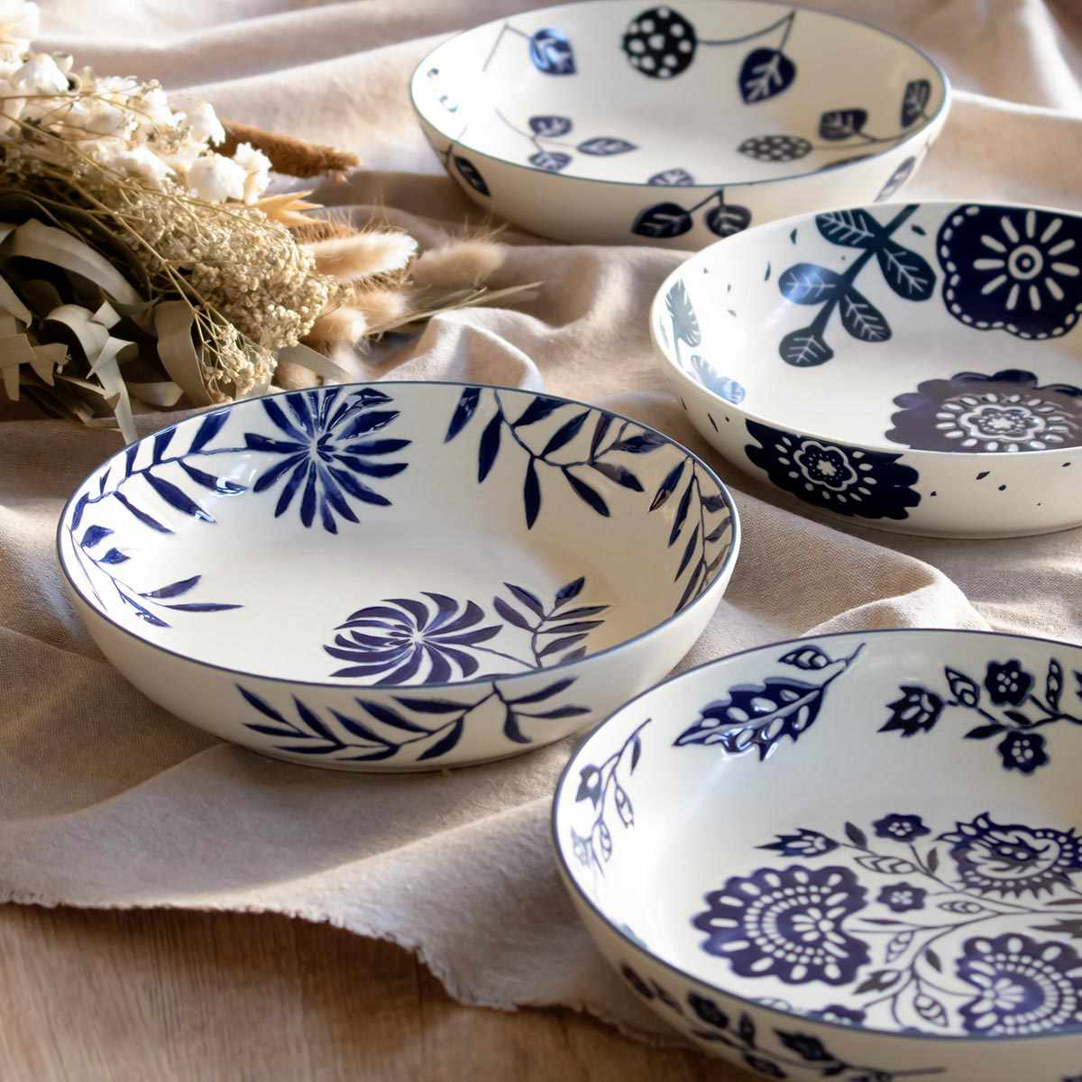 パスタプレート 20cm AIKA 硬質陶器 （ 食洗機対応 電子レンジ対応