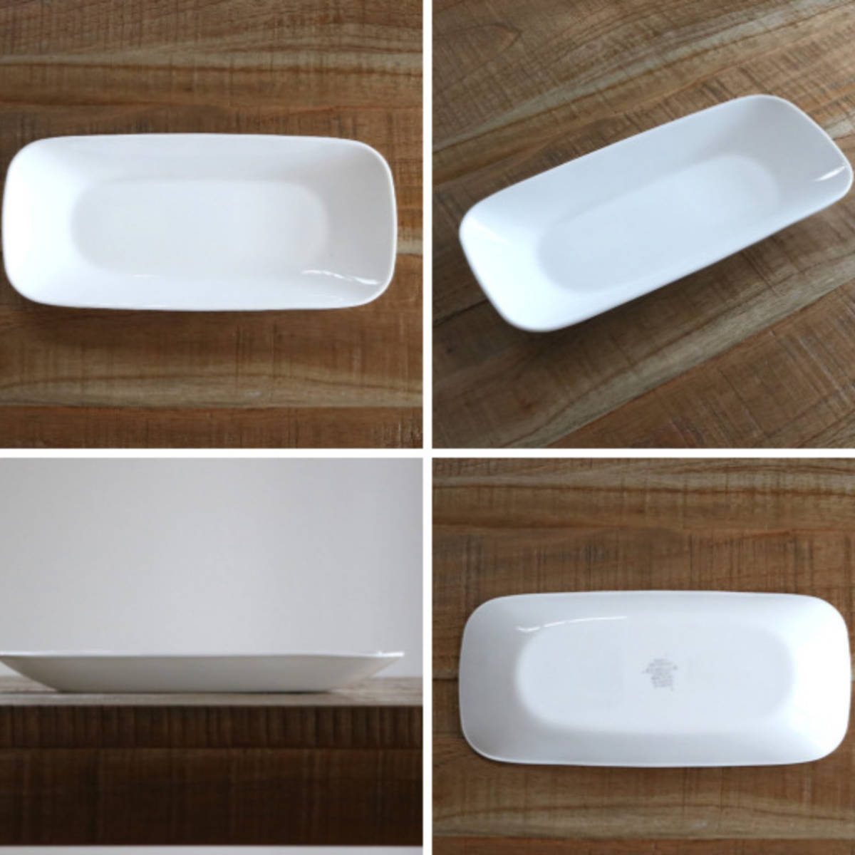 プレート 26.5cm スクエア CORELLE ケイユクッカ 強化ガラス （ 食洗機