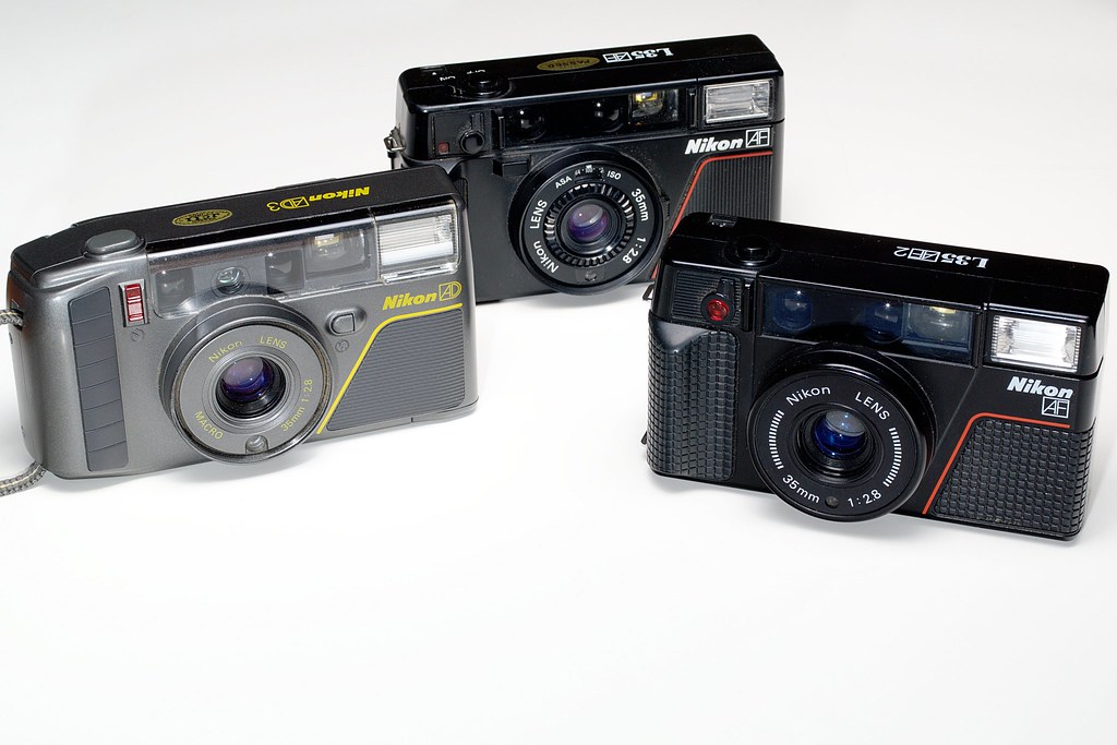 Nikon L35AF Family | The classical line of Nikon's point & s… | Flickr
