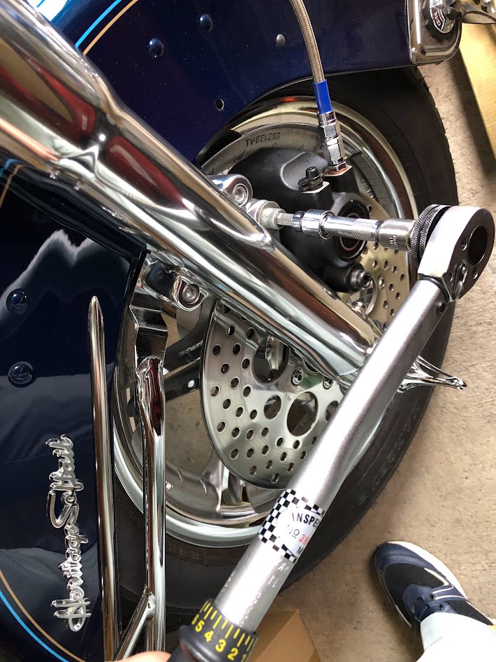 5月14日の話です～フロントブレーキのメンテナンスをしました