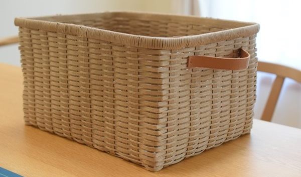 エコクラフト】紙バンドでぴったりサイズのカゴ作り。動画付き