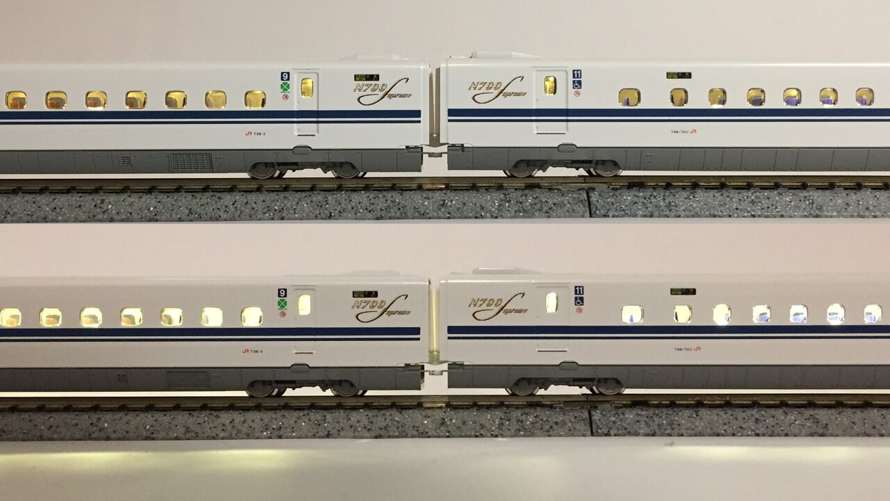 KATO製N700Sにポポン製室内灯を装着 : KurekouPortal