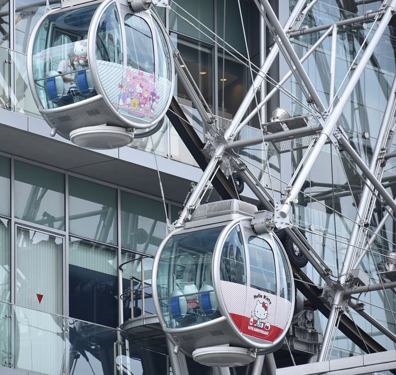 ハローキティ観覧車（サンシャインサカエ） : ad-car's ラッピングデス
