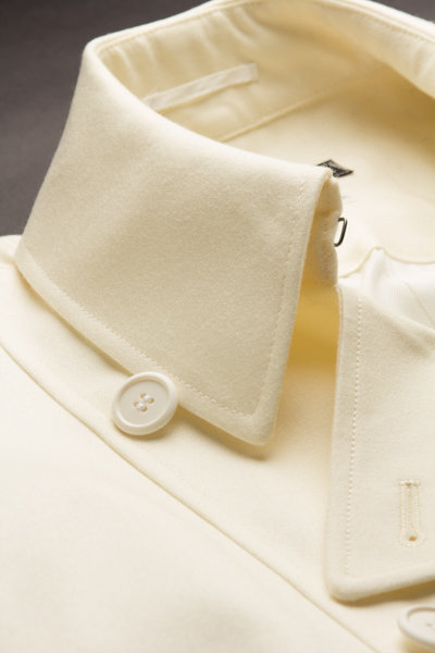 白いロングコート、ナポレオンコート オフホワイト 135 【ロングコート