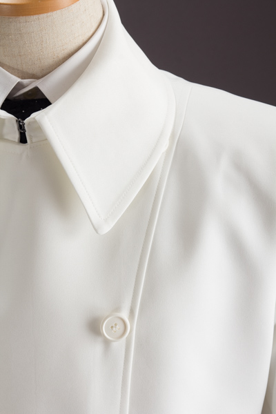 白いロングコート、ナポレオンコート ホワイト135 【2025-26年販売