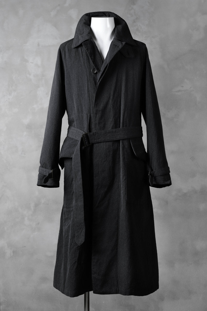 sus-sous motorcycle coat MK-2 / W64L36 Tricotine (CHARCOAL×NAVY