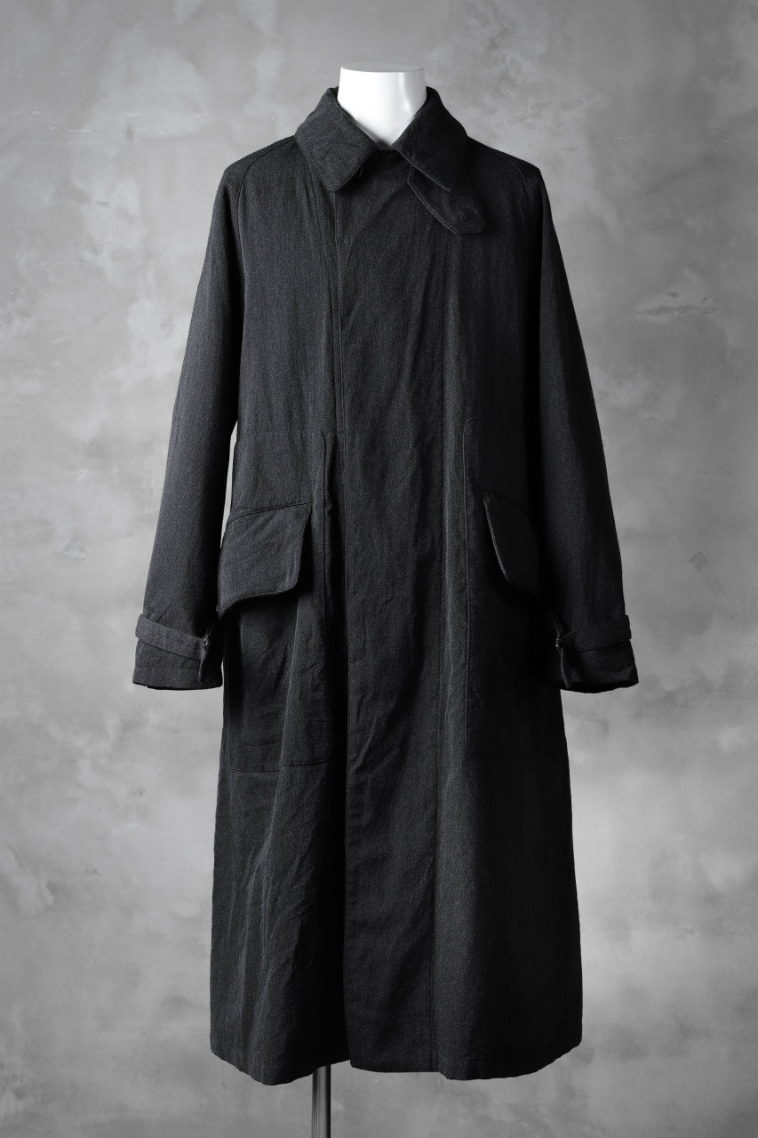 sus-sous motorcycle coat MK-2 / W64L36 Tricotine (CHARCOAL×NAVY