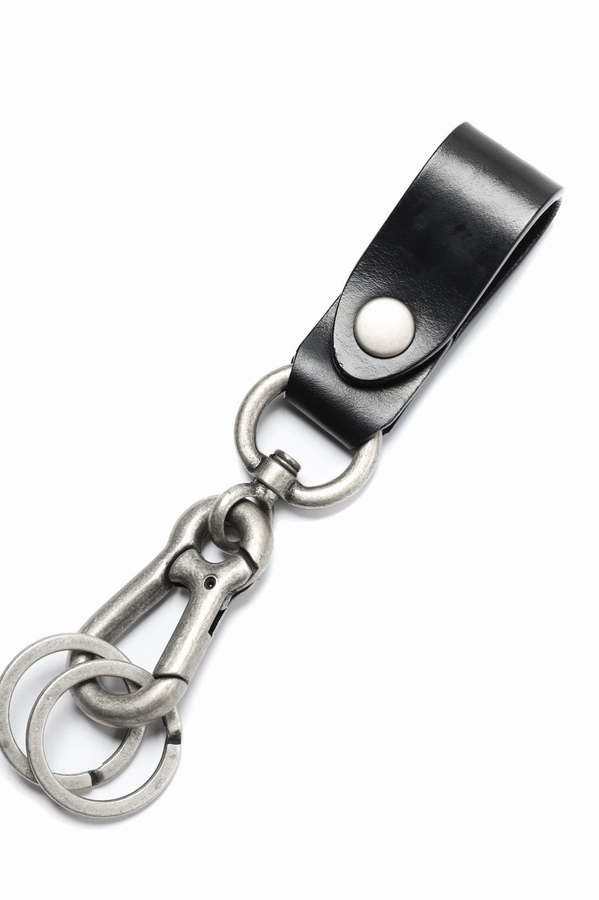 ISAMU KATAYAMA BACKLASH KEY HOLDER / BRIDLE LEATHER (BLACK)の商品
