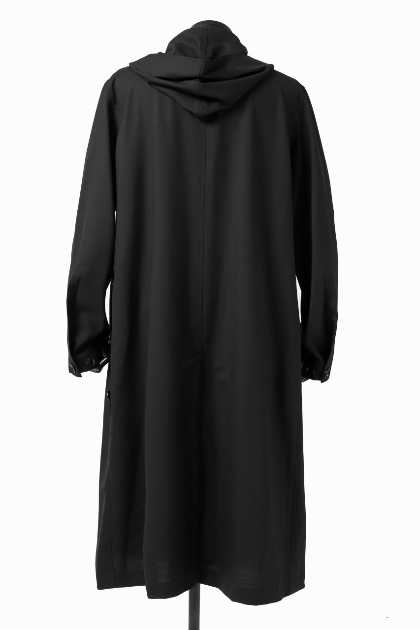Y's BANG ON! No.103 HOODED COAT WOOL TROPICAL (BLACK)の商品ページ