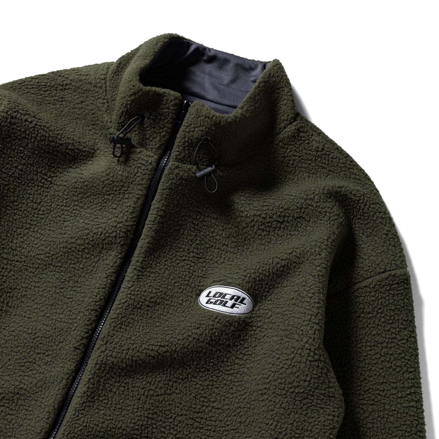 Garage Logo Fleece JKT | Khaki – Local GOLF