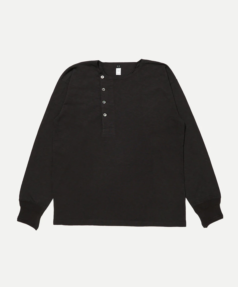 Lot.618 Side Henley Neck Shirt(38(MEN) Charcoal/チャコール): T.T