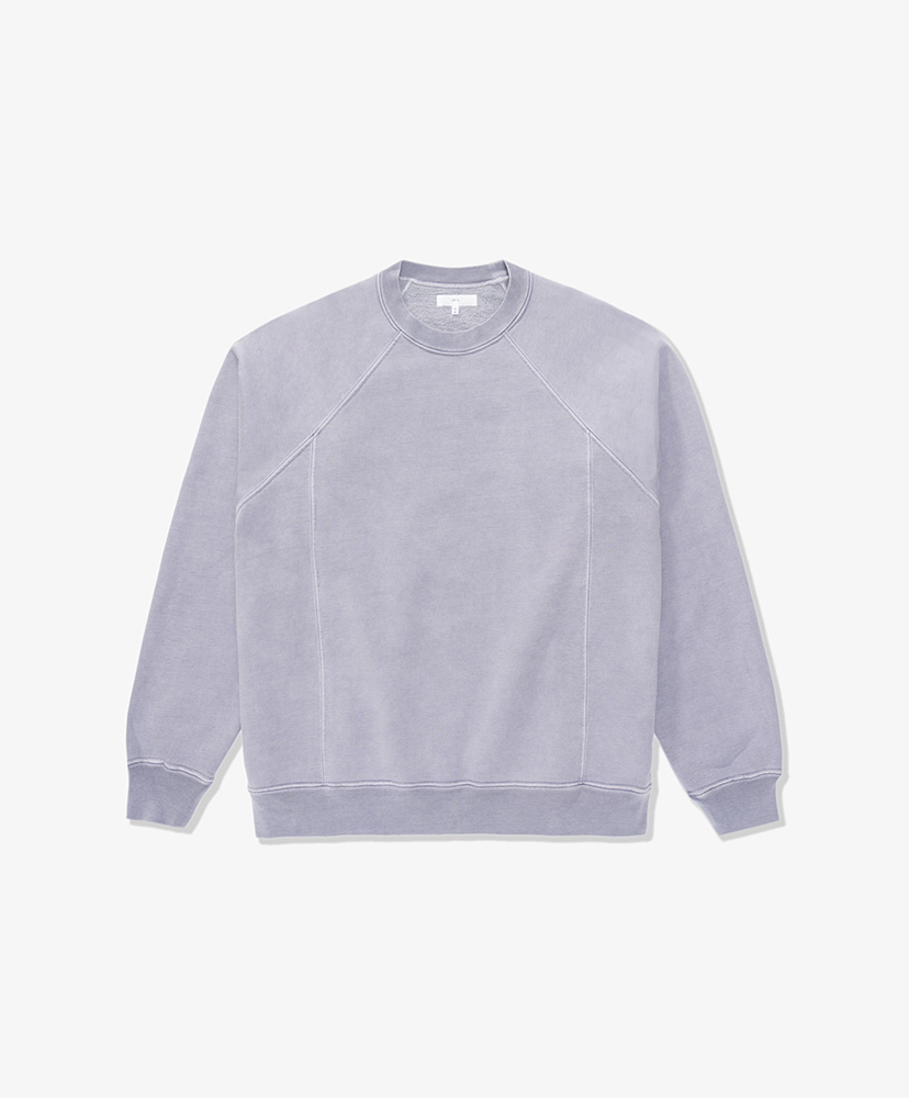 Heavy Gusset Crewneck(L(MEN) Lilac Grey/ライラックグレー): LADY