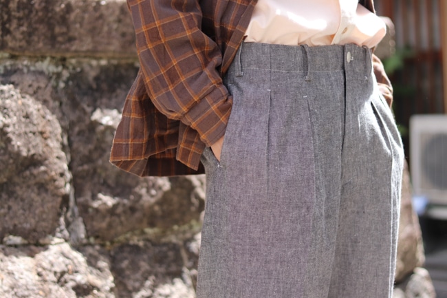 Gorsch [ ゴーシュ ] Two In-tack Wide Trousers