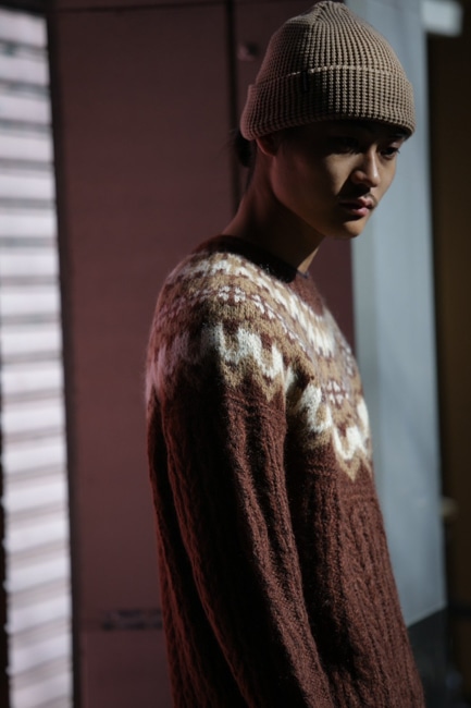 BATONER[バトナー] Men Mohair Nordic Crew Neck