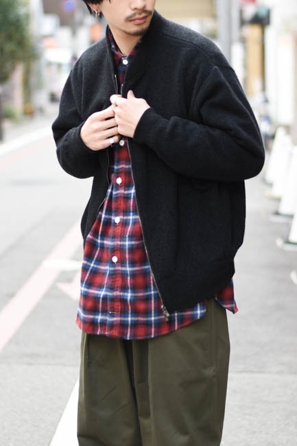 BATONER[バトナー] 22AW ロフトマン別注 FLEECE WOOL ZIP UP BLOUSON