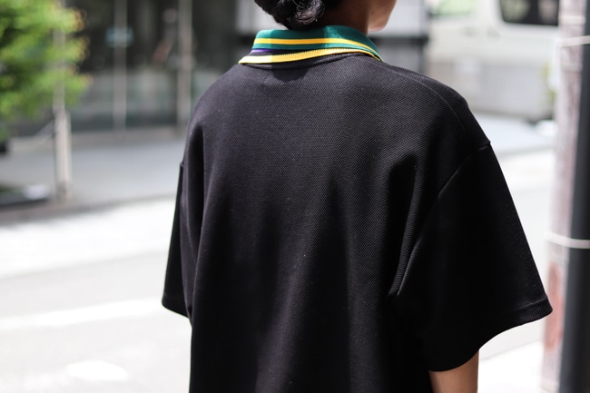 KOLOR [ カラー ] 綿ポリメッシュ ドッキングポロシャツ