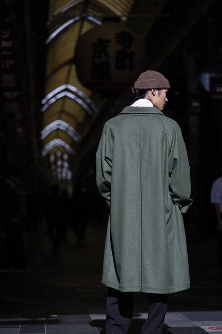 FRANK LEDER [ フランクリーダー ] MILITARY GREEN WOOL COAT