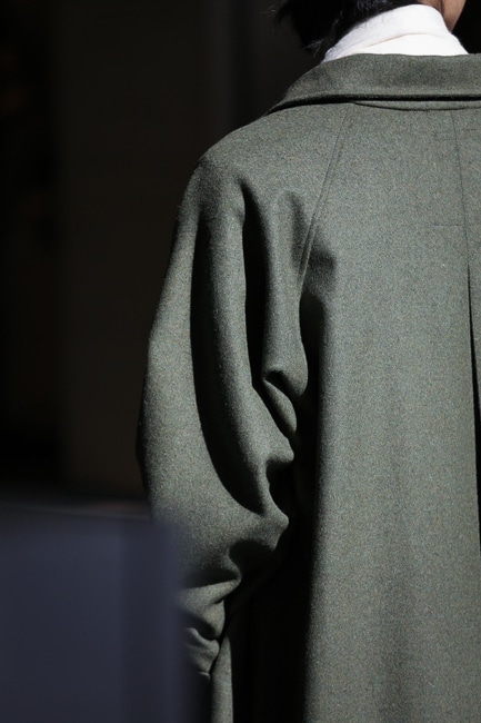 FRANK LEDER [ フランクリーダー ] MILITARY GREEN WOOL COAT