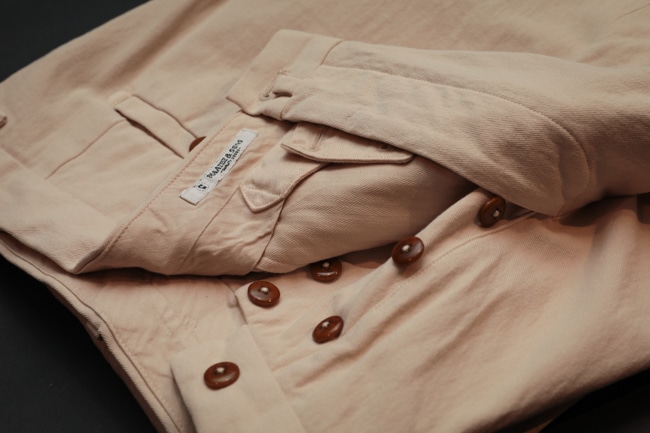 MAATEE&SONS 俺のCHINO-PAN 春夏 [薄BEIGE/REDDISH BROWN]