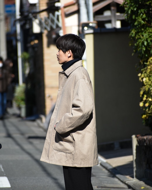 HERILL Cotton Twill Short Coat [Beige]