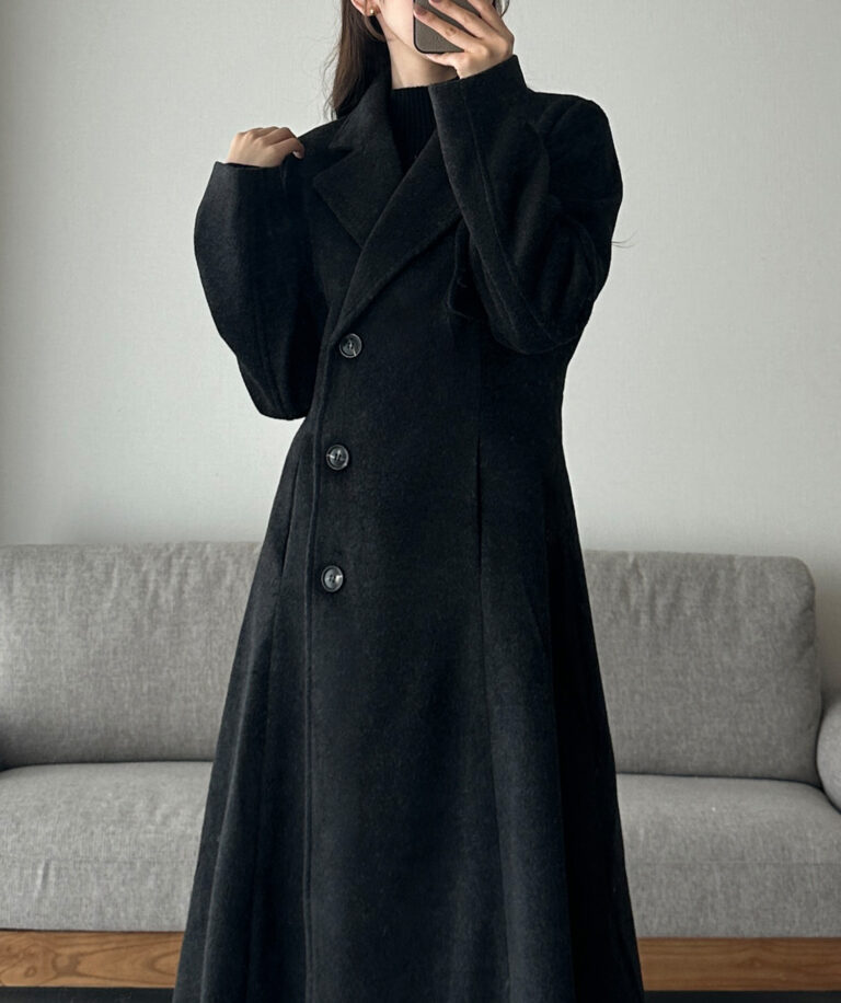 426】ウエストシェイプフレアチェスターコート | Louere (ルエレ